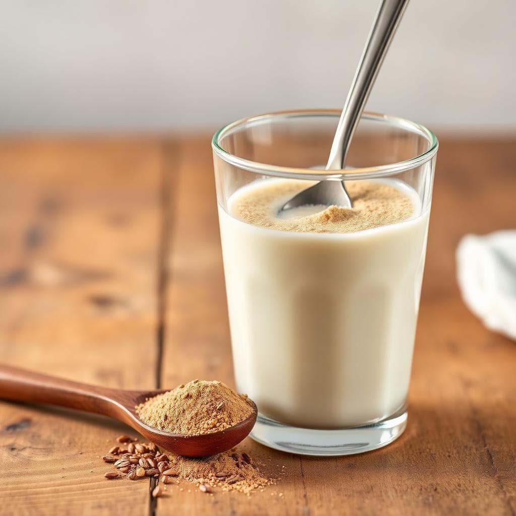 With warm milk